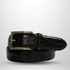 Black crocodile leather belt